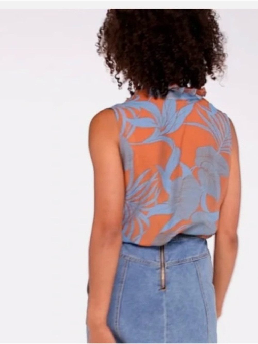 CAbi  Tropical Print Blouse View 4